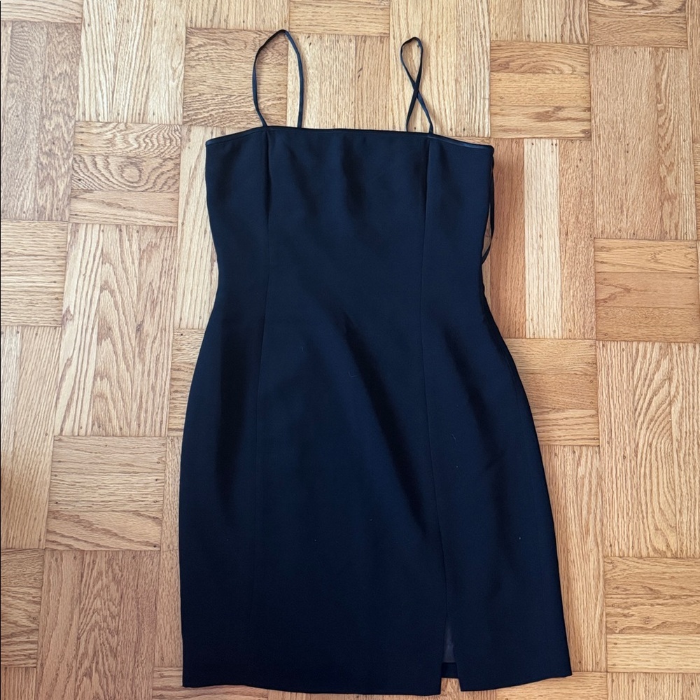 Vintage Jones New York Black Mini Dress LBD Rhinestone 10